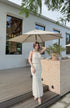 Two Piece Backless Strap Halter Neck Top with Skirt